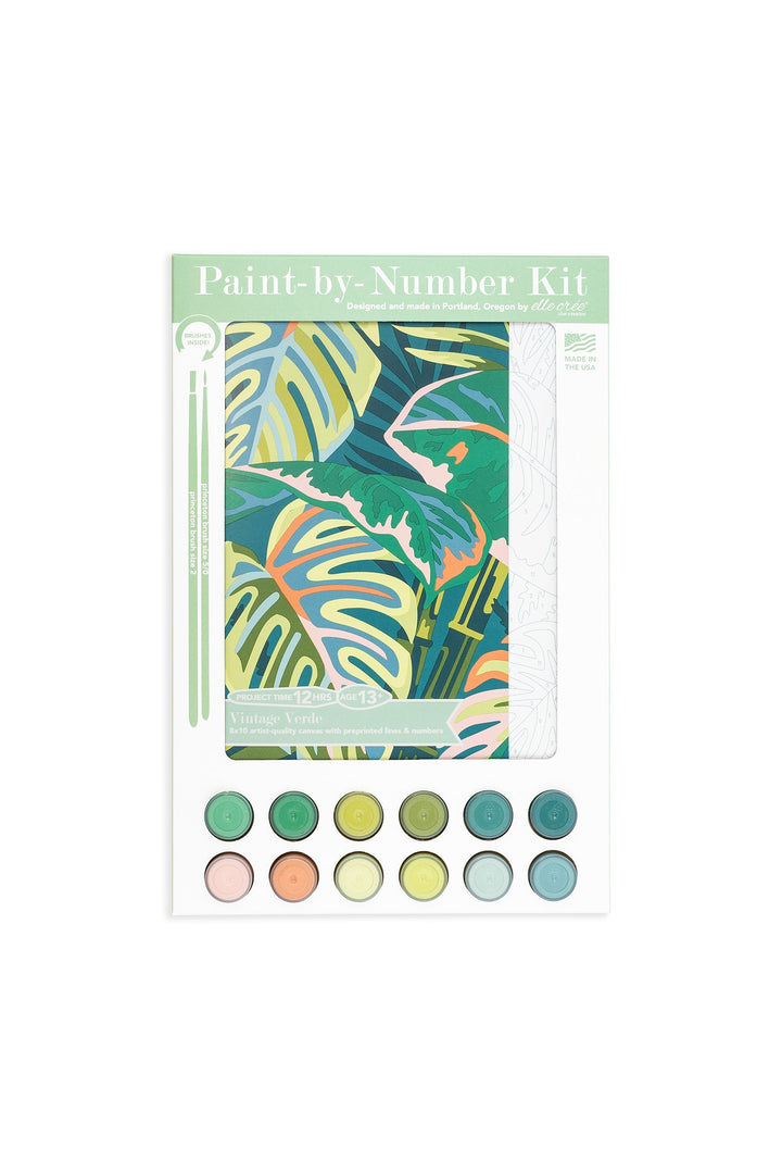 Vintage Verde | 8x10 paint-by-number kit