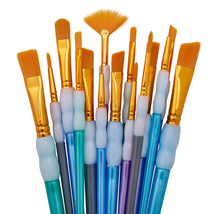 Studio Golden Nylon Brush Set - 15 Pieces