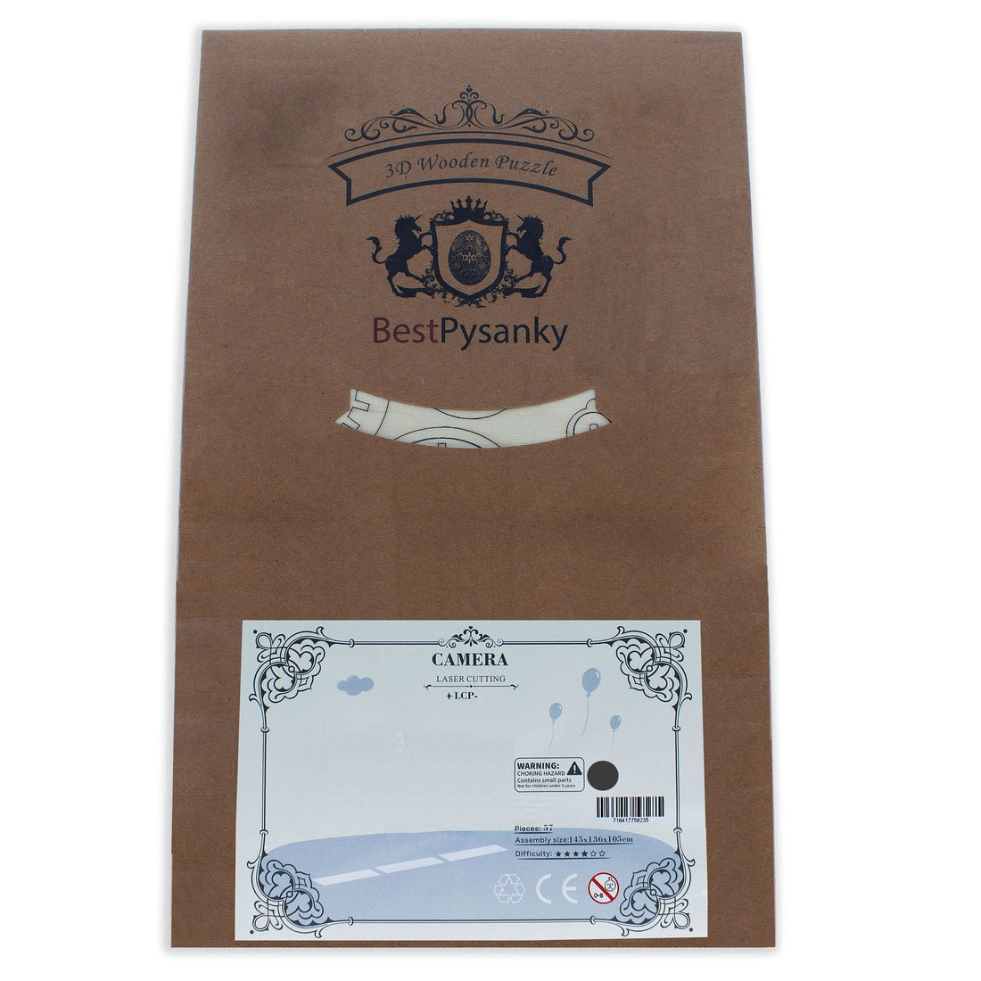 Coffee Shop 3D Wooden Laser-Cut Puzzle – 161 Pieces