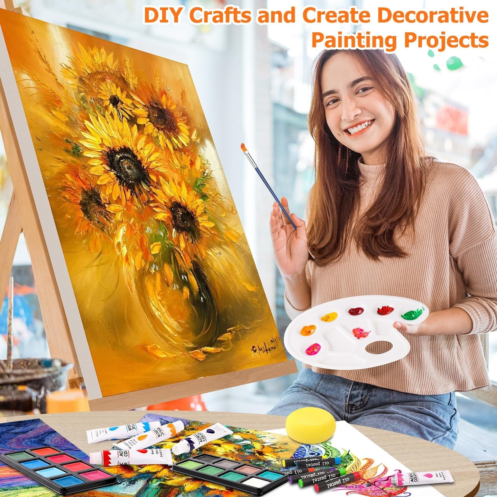 192-Piece Deluxe Art Supplies Set – Drawing & Painting Kit