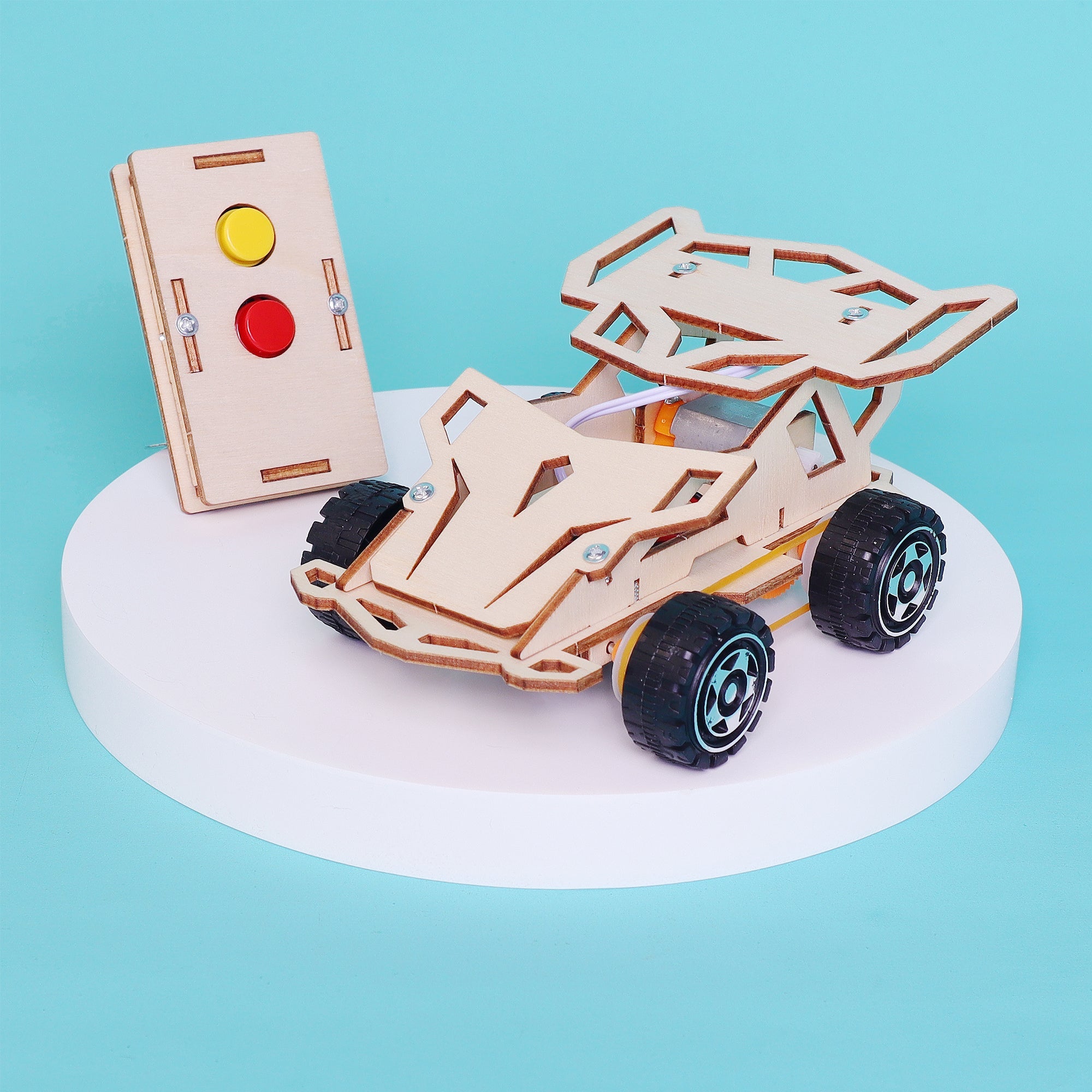 Infrared Remote-Controlled Car DIY Kit – STEM Educational Toy