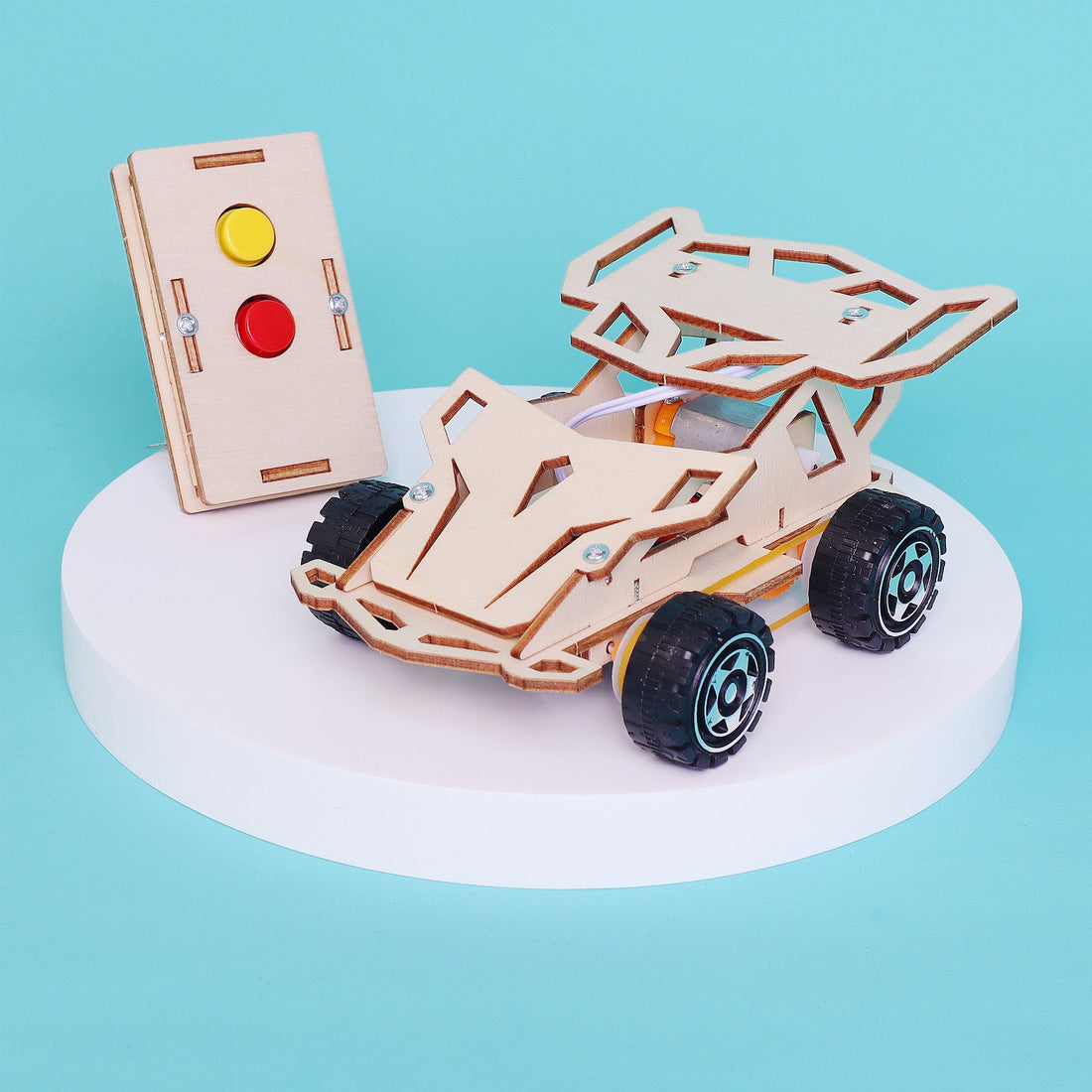 Infrared Remote-Controlled Car DIY Kit – STEM Educational Toy