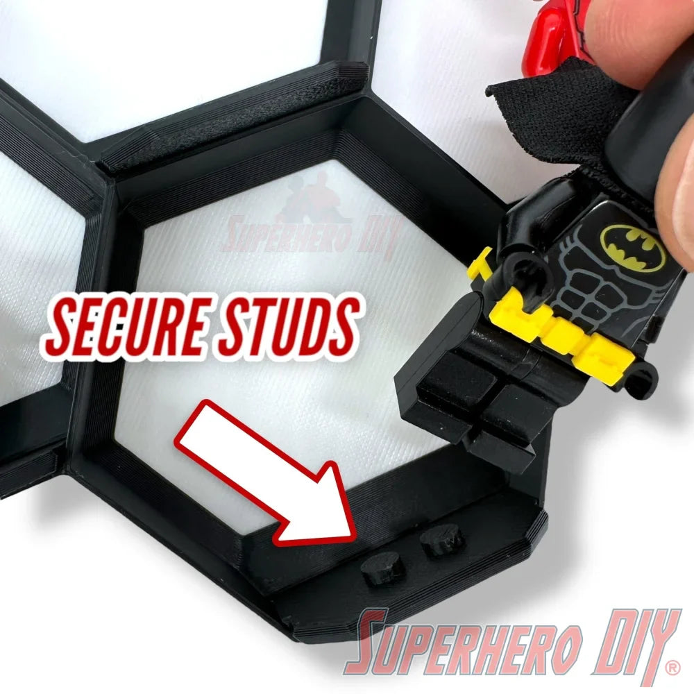 7-Cell Honeycomb Wall Display for LEGO® Minifigures