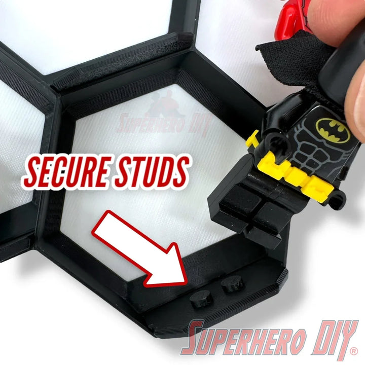 7-Cell Honeycomb Wall Display for LEGO® Minifigures