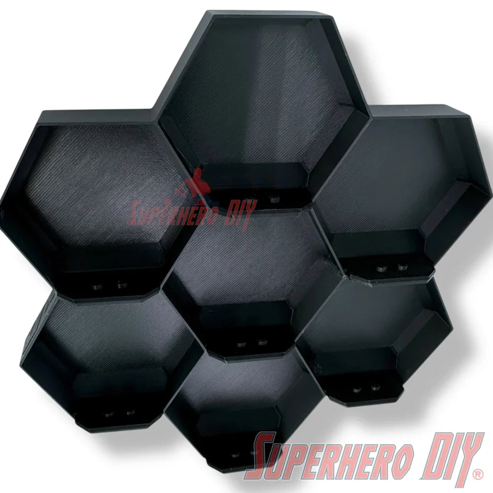 7-Cell Honeycomb Wall Display for LEGO® Minifigures