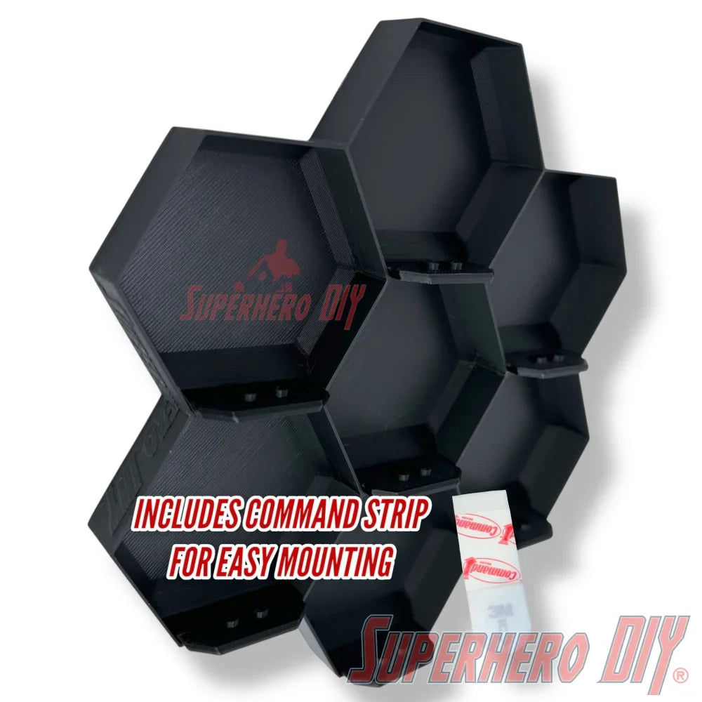 7-Cell Honeycomb Wall Display for LEGO® Minifigures