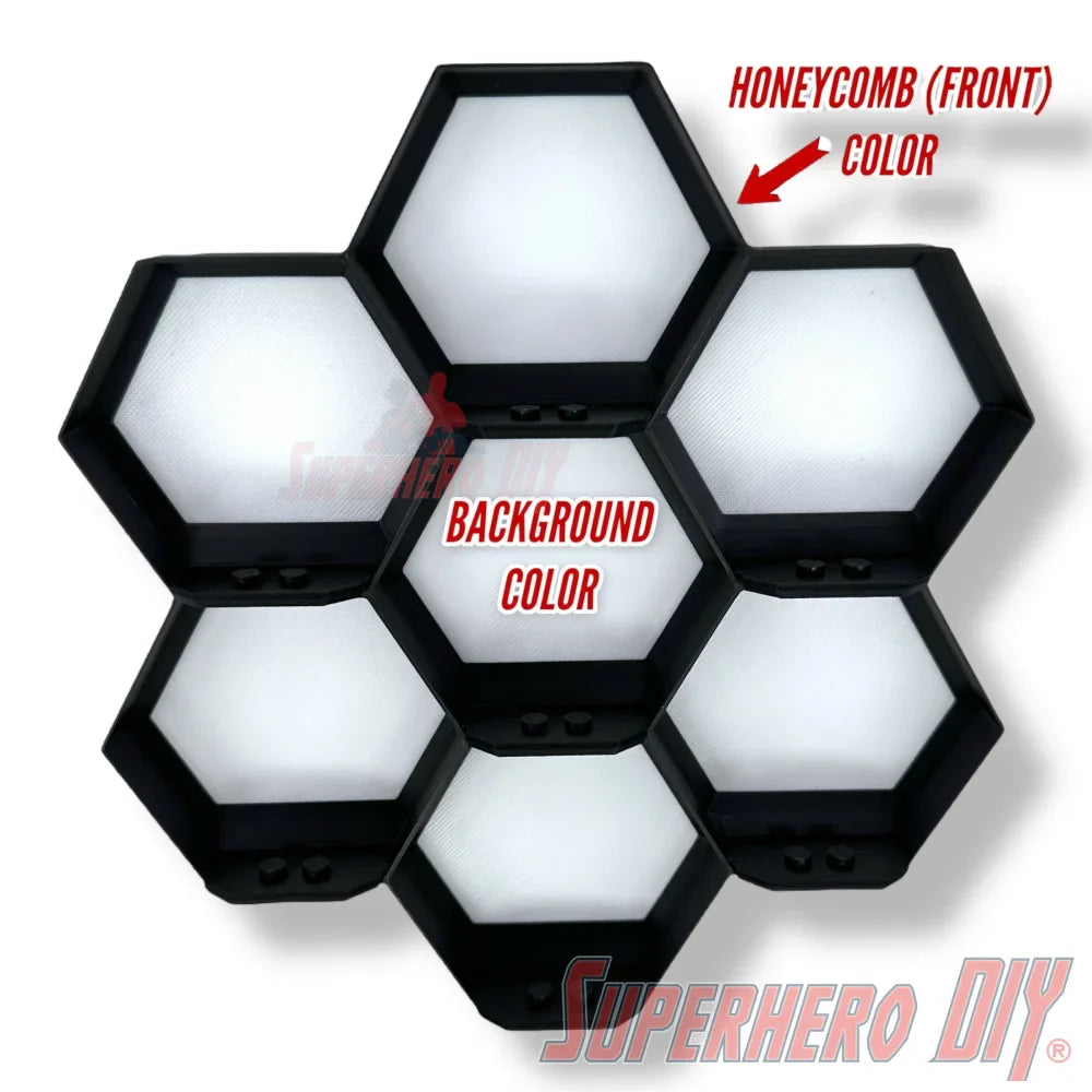 7-Cell Honeycomb Wall Display for LEGO® Minifigures