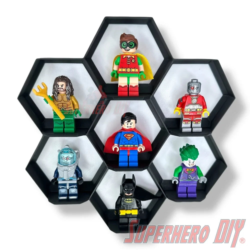 7-Cell Honeycomb Wall Display for LEGO® Minifigures