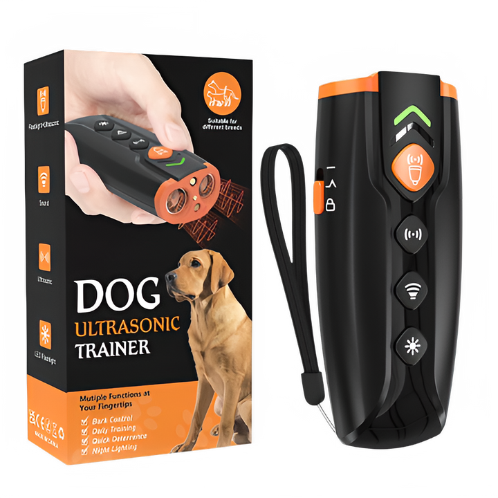 Dog Barking Control Training Device Stops Bark and Bad behavior Long-Range Ultrasonic Training Devices 4 Modes Dog Repeller