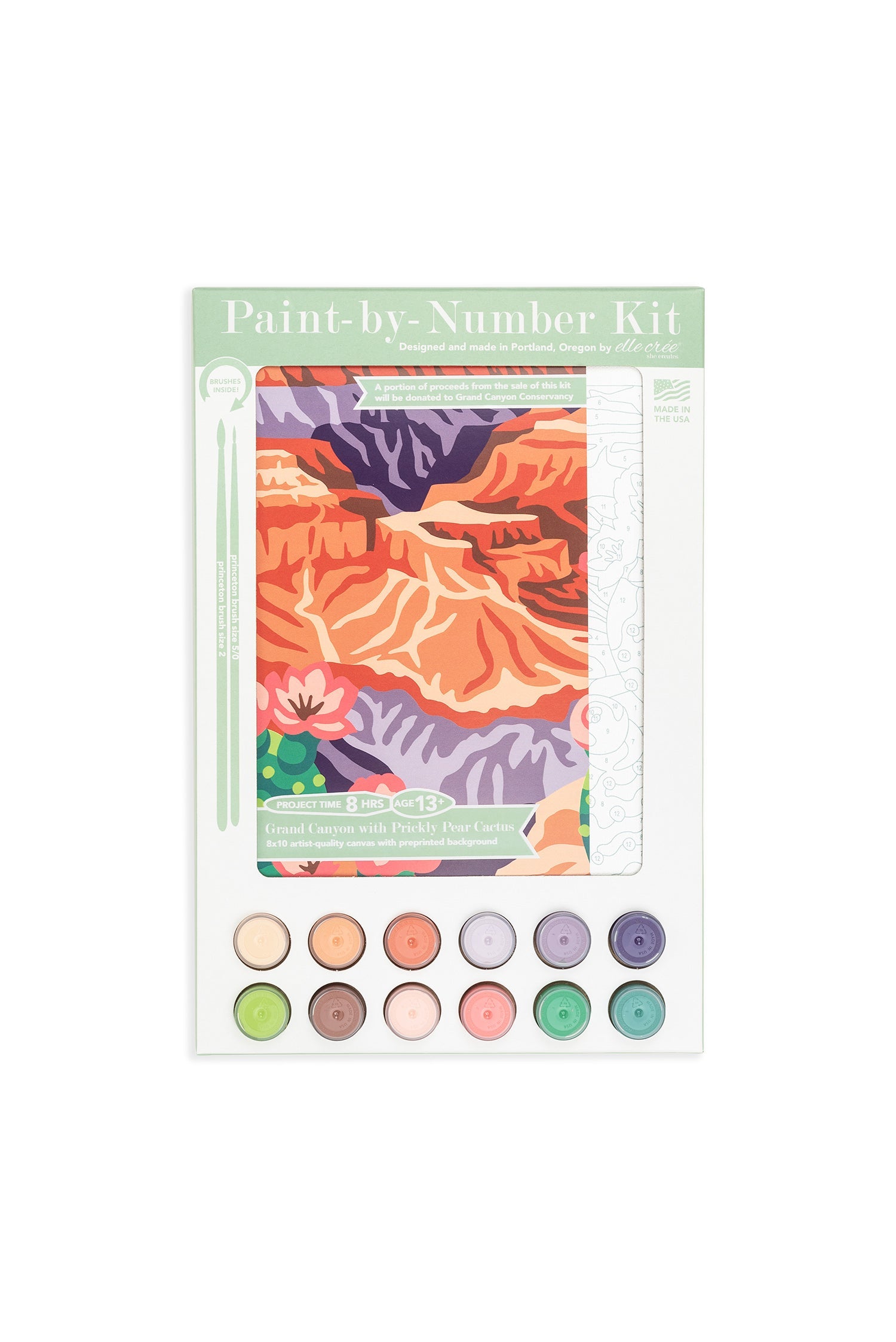 Grand Canyon National Park | 8x10 paint-by-number kit