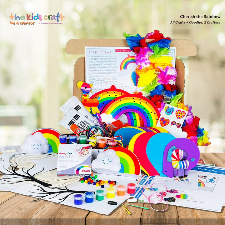 Valentine's Rainbow DIY Crafts Box