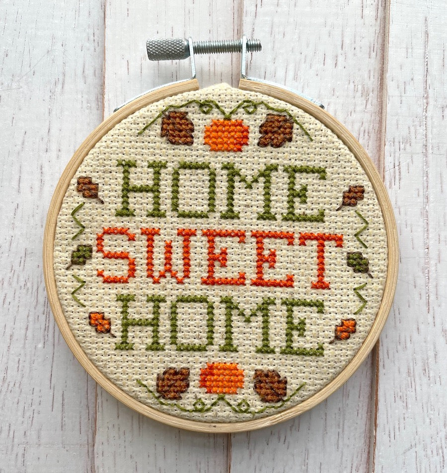 Home Sweet Home Fall Counted Cross Stitch Kit