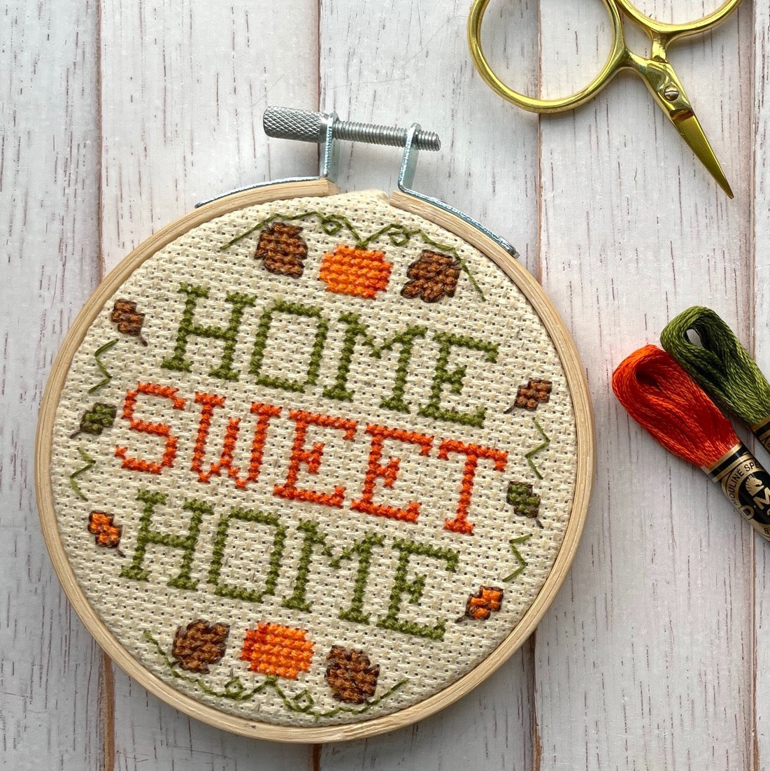 Home Sweet Home Fall Counted Cross Stitch Kit