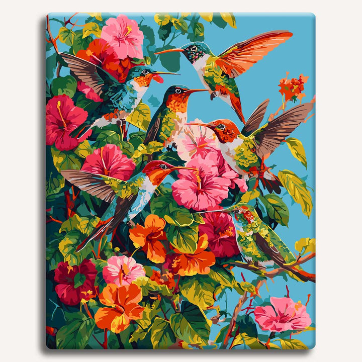 Hummingbird Garden - Paint By Numbers Kit