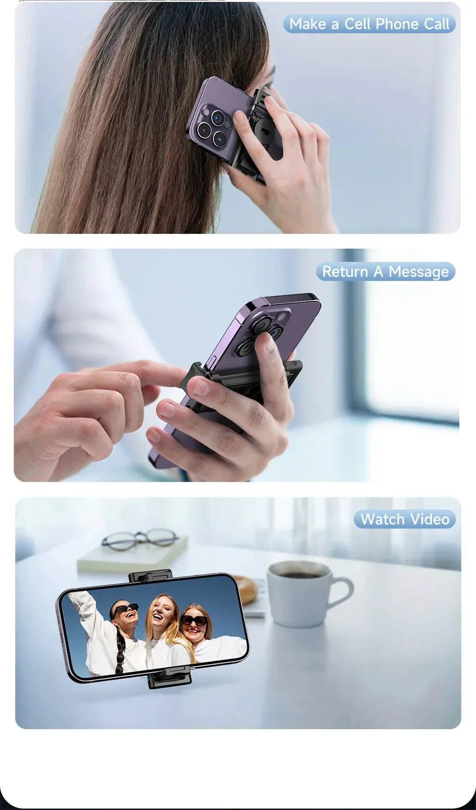 AI Smart 360° Face Tracking Smartphone Gimbal Stabilizer