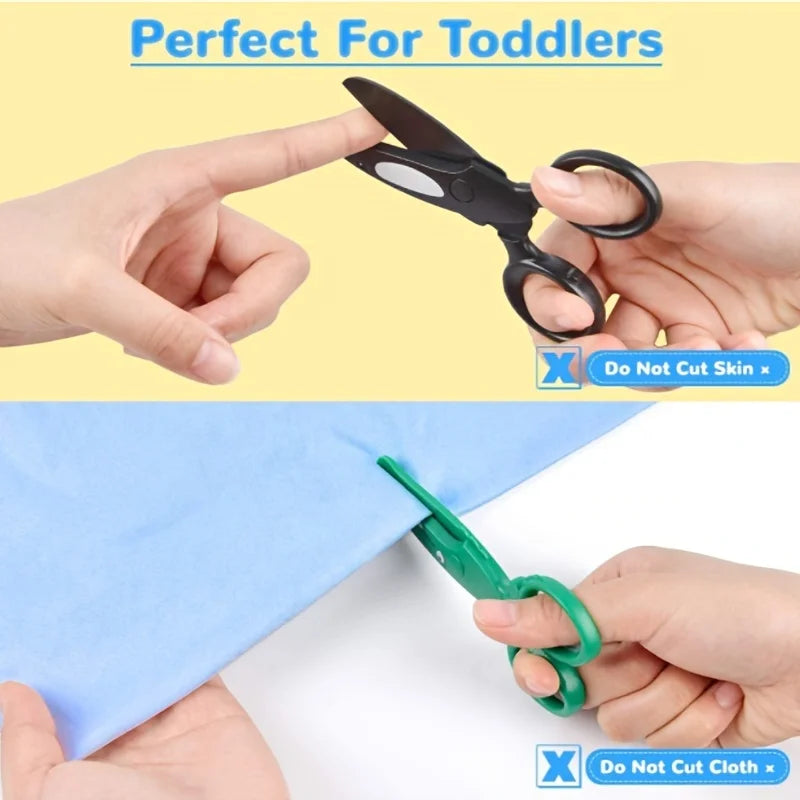 Preschool Training Scissors for Kids | Child-Safe Craft Scissors