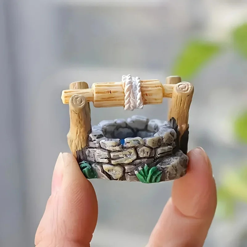 Miniature Wonderland Well Statue – Handmade Resin Decoration