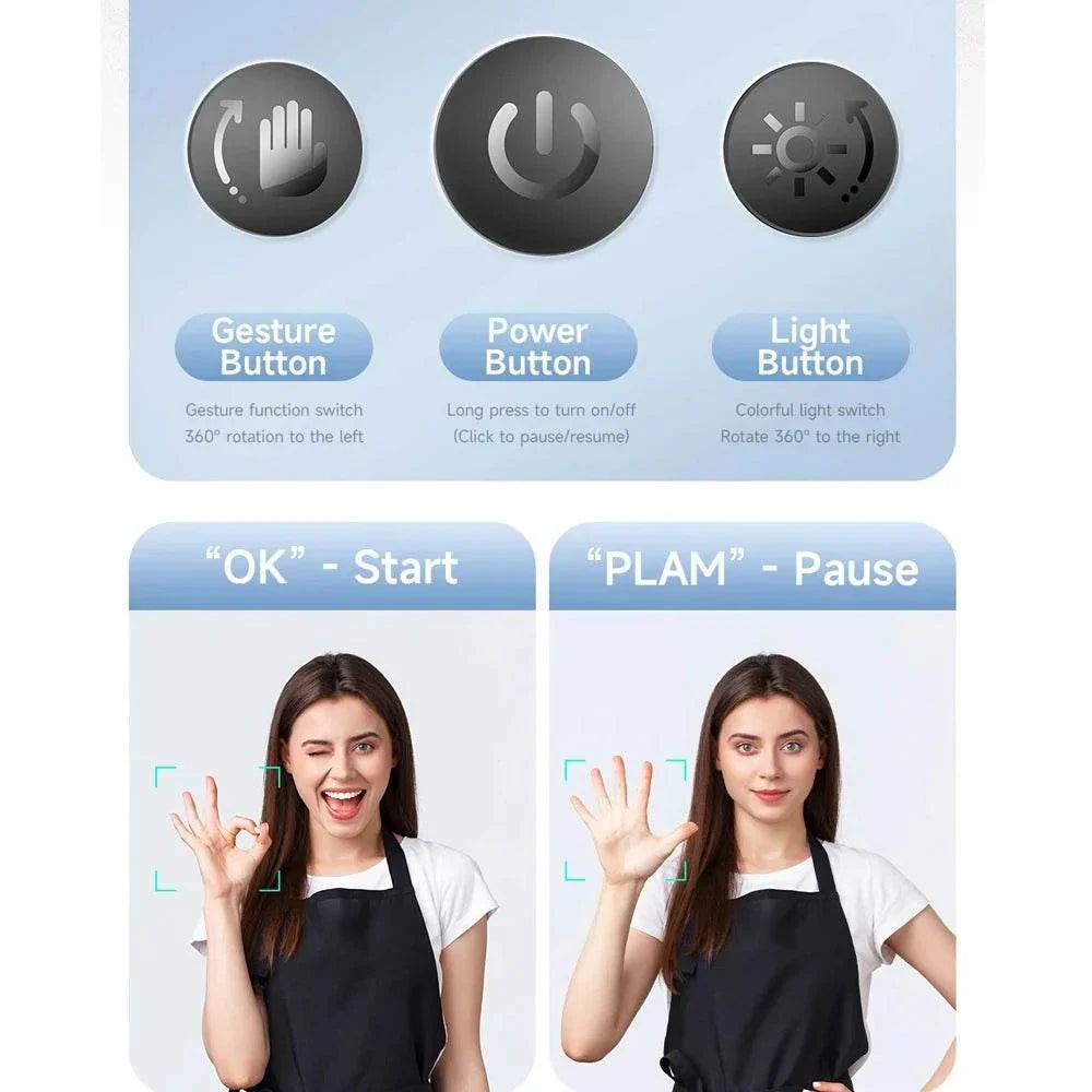 AI Smart 360° Face Tracking Smartphone Gimbal Stabilizer