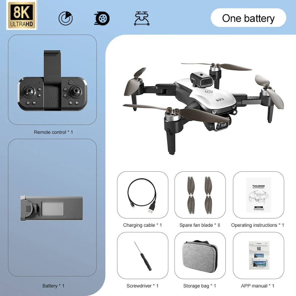 S2S Mini Drone – 8K HD Camera, Foldable Quadcopter