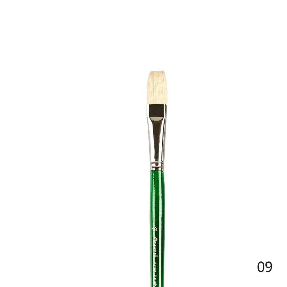 Oil Acrylic Watercolor Bristle Paint Brushes 100% Natural Chungking Hog Hair Filbert Paint brush Set Drawing Art Supplies
