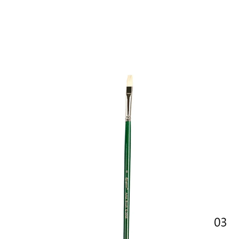 Oil Acrylic Watercolor Bristle Paint Brushes 100% Natural Chungking Hog Hair Filbert Paint brush Set Drawing Art Supplies