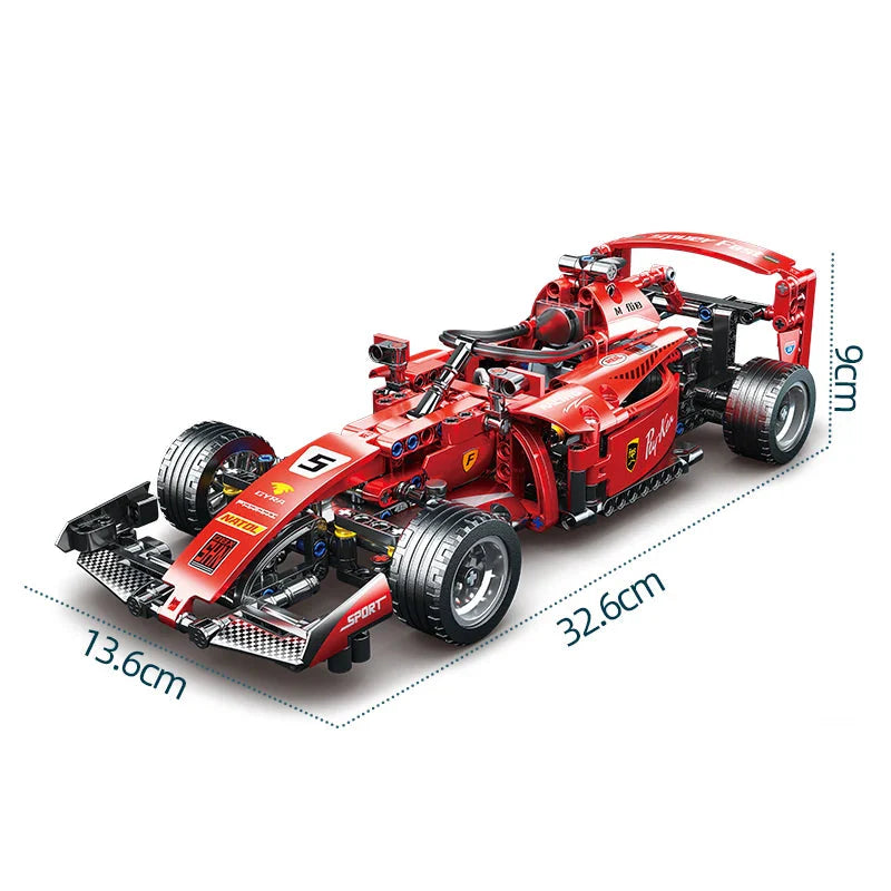 ToylinX F1 RC Race Car Building Set - Remote Control Collectible Model Kit
