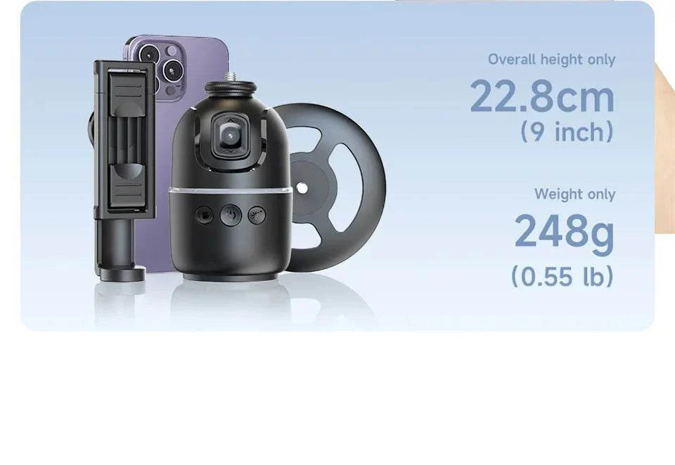AI Smart 360° Face Tracking Smartphone Gimbal Stabilizer