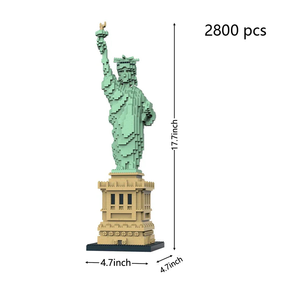 Statue of Liberty Building Block Model – DIY Replica