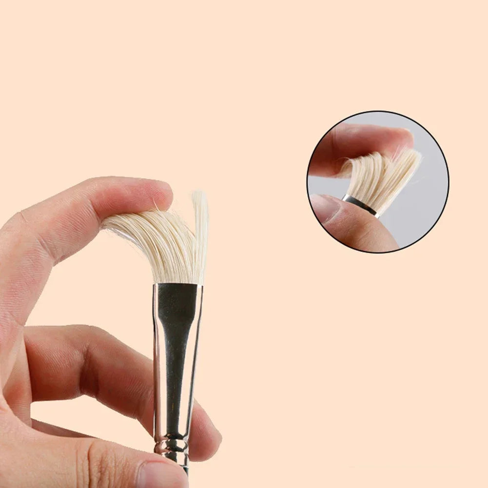Oil Acrylic Watercolor Bristle Paint Brushes 100% Natural Chungking Hog Hair Filbert Paint brush Set Drawing Art Supplies