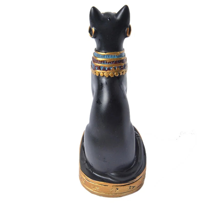Egyptian Cat Miniature Statue – Retro Cartoon Desk Ornament