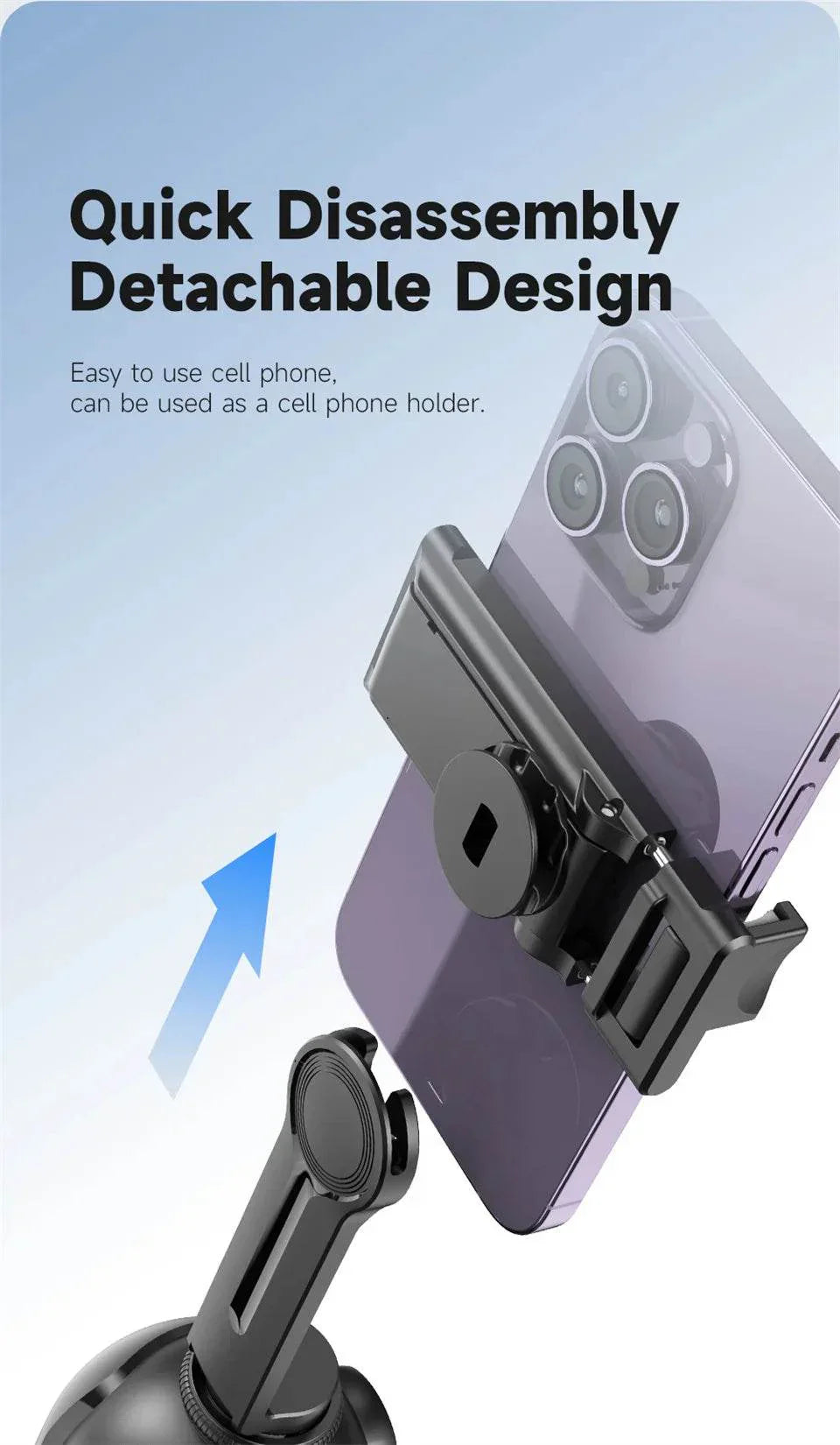 AI Smart 360° Face Tracking Smartphone Gimbal Stabilizer