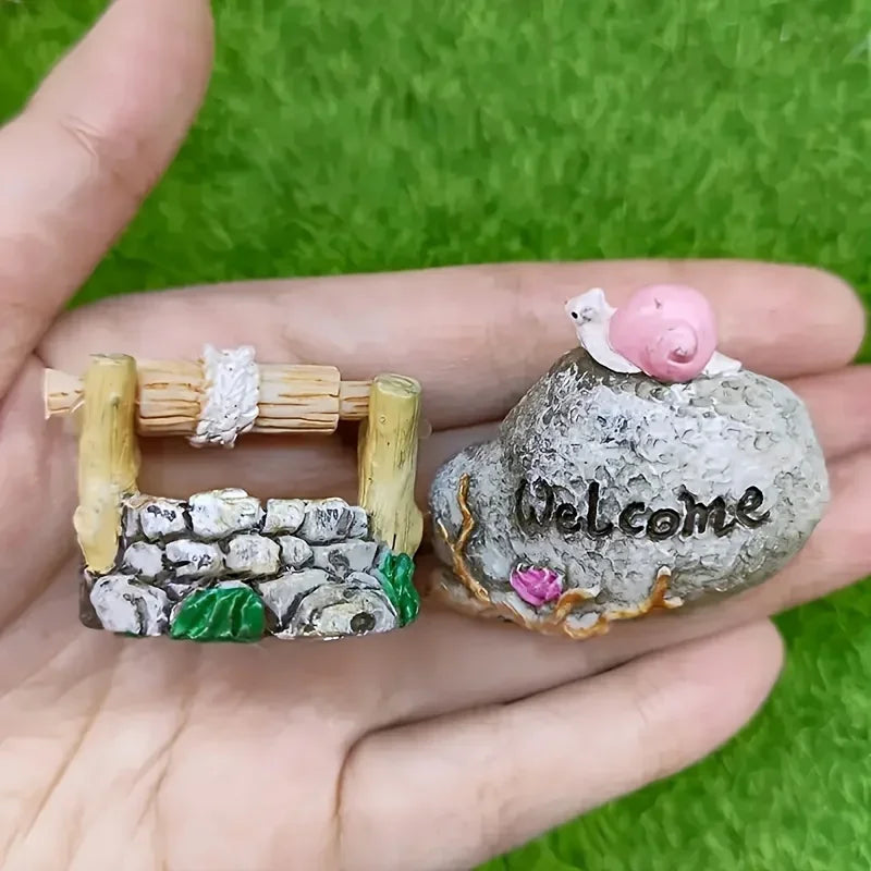 Miniature Wonderland Well Statue – Handmade Resin Decoration