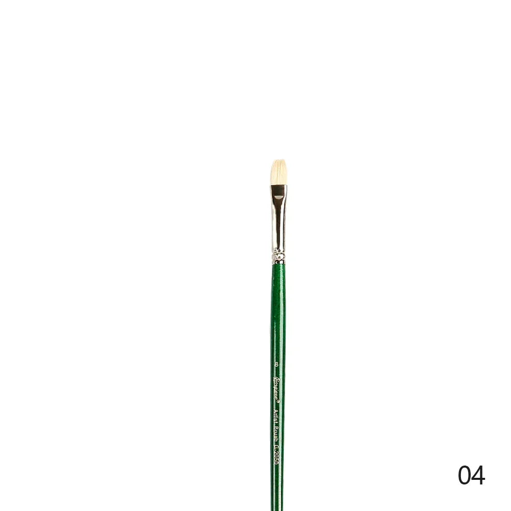 Oil Acrylic Watercolor Bristle Paint Brushes 100% Natural Chungking Hog Hair Filbert Paint brush Set Drawing Art Supplies