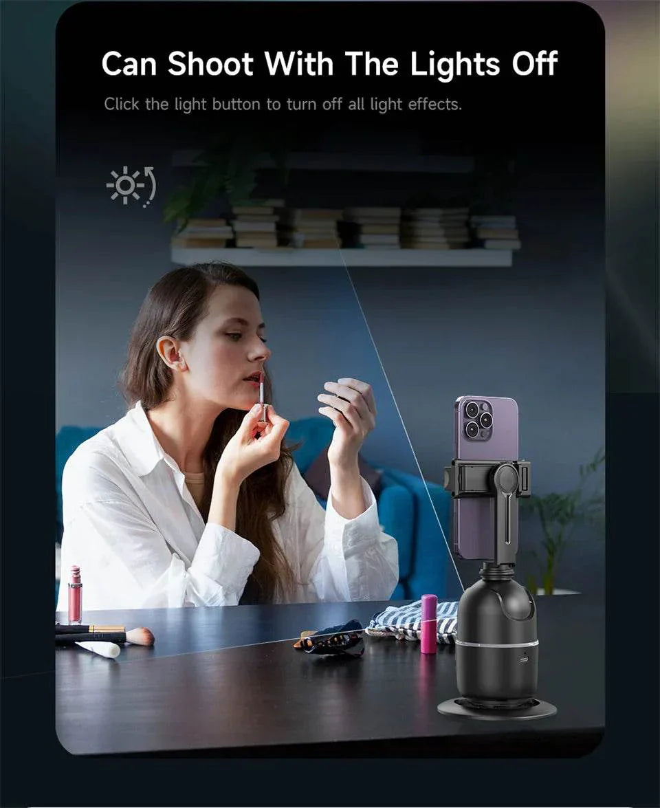 AI Smart 360° Face Tracking Smartphone Gimbal Stabilizer