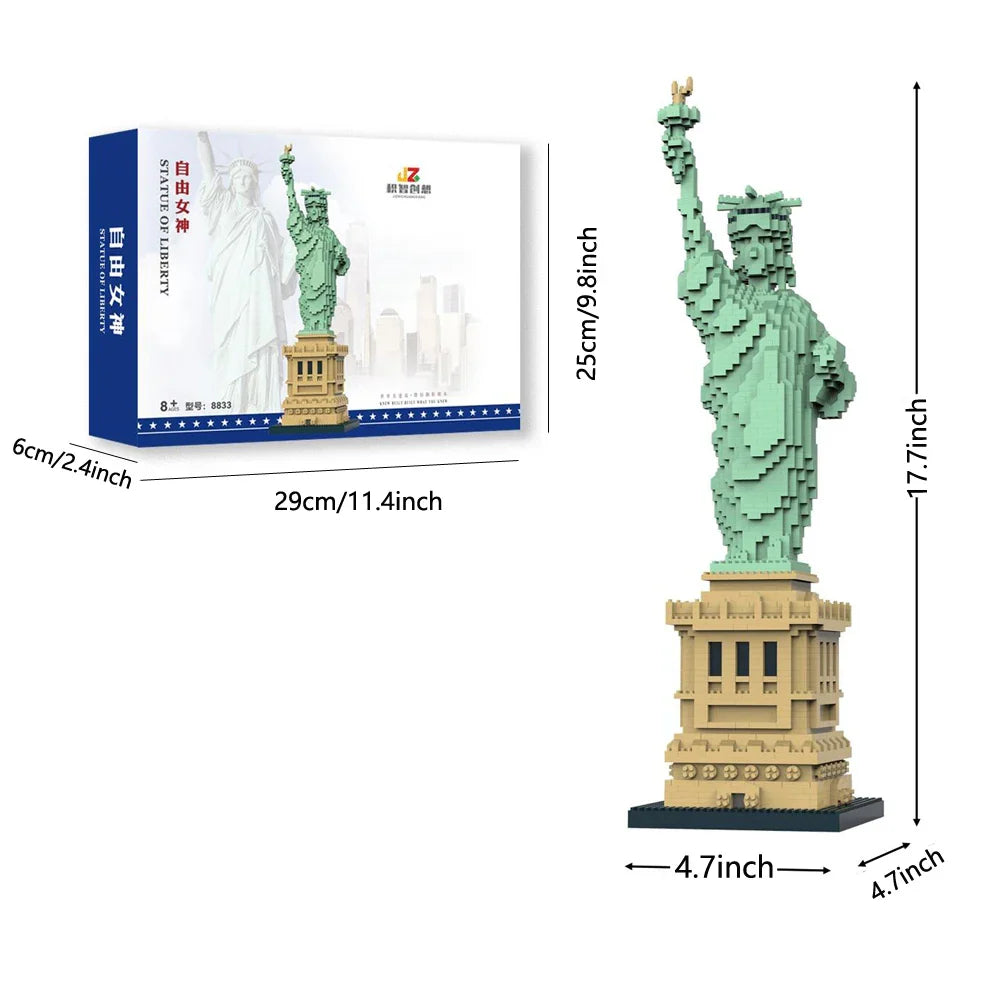 Statue of Liberty Building Block Model – DIY Replica