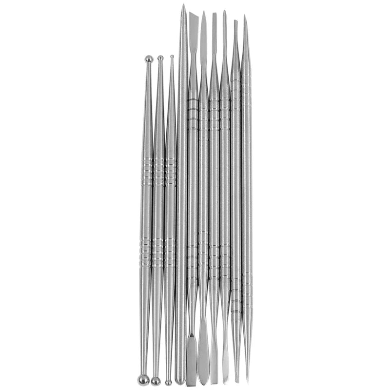 10-Piece Stainless Steel Clay Sculpting & Engraving Tool Set
