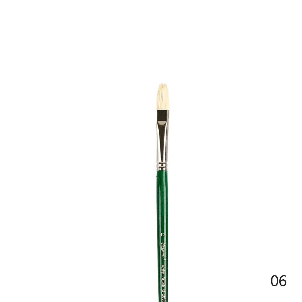 Oil Acrylic Watercolor Bristle Paint Brushes 100% Natural Chungking Hog Hair Filbert Paint brush Set Drawing Art Supplies