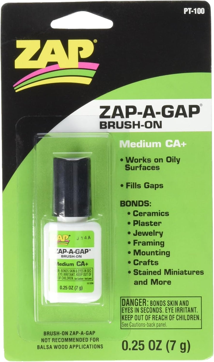 ZAP: Zap-A-Gap - Medium CA+ - Green - Brush-on - 1/4 oz