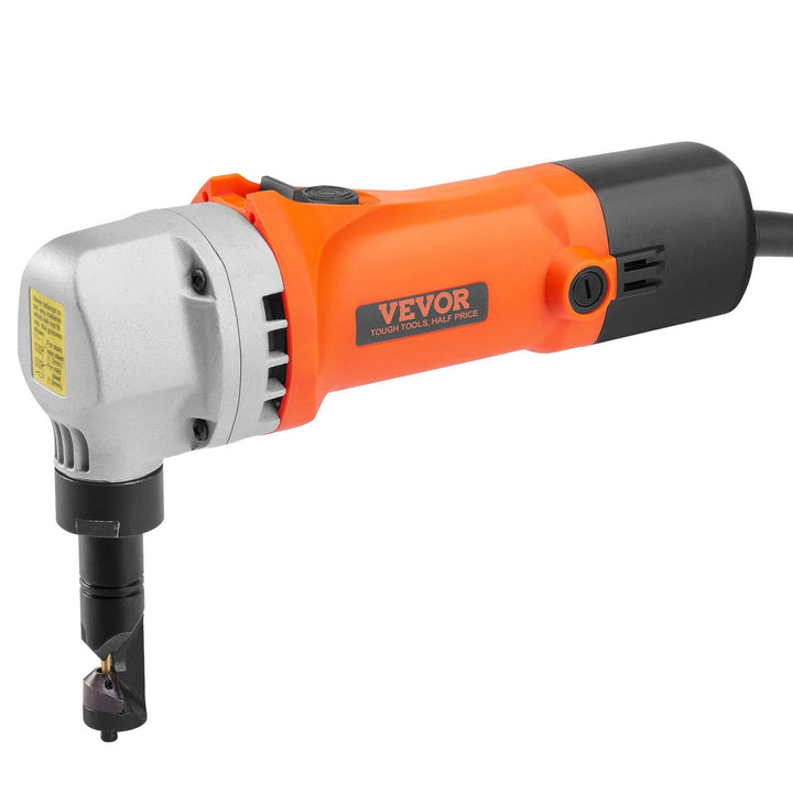 Sheet Metal Nibbler, 550W Powerful 2200 RPM High Speed, 360 Degree Rotation Electric Nibbler Metal Cutter, Straight Curve and Circle Cutting for Stainless Steel, Aluminum, Plastic, Wood Board