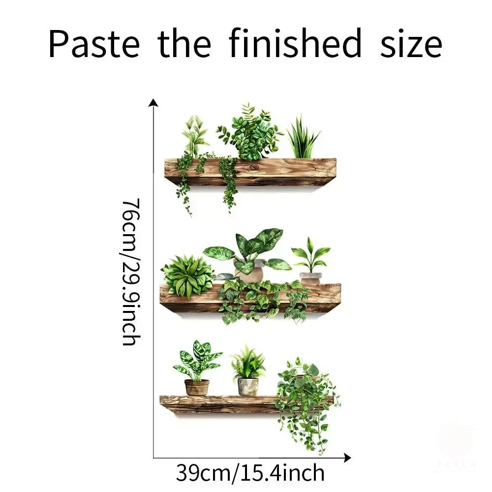 Potted Plant Wall Decals - DIY Home Decoration