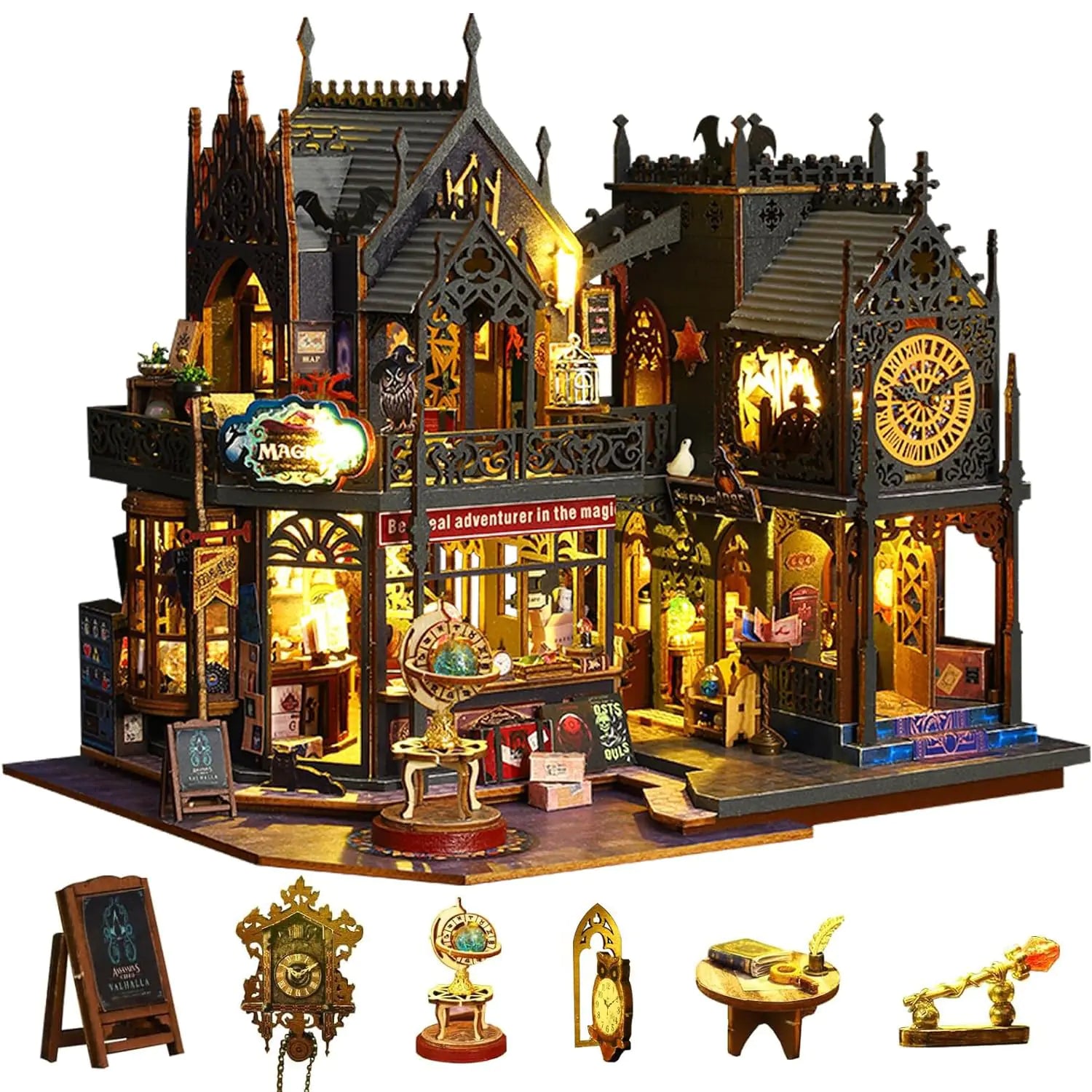 Yoyoom DIY Miniature House Kit with Dust Cover & Tools