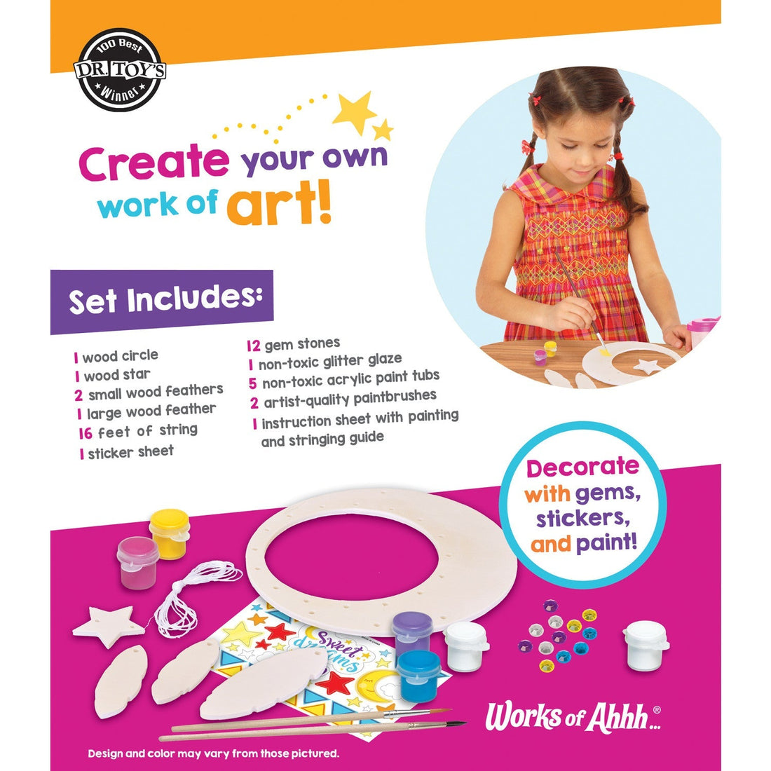 Dreamcatcher Wood Craft & Paint Kit – MasterPieces