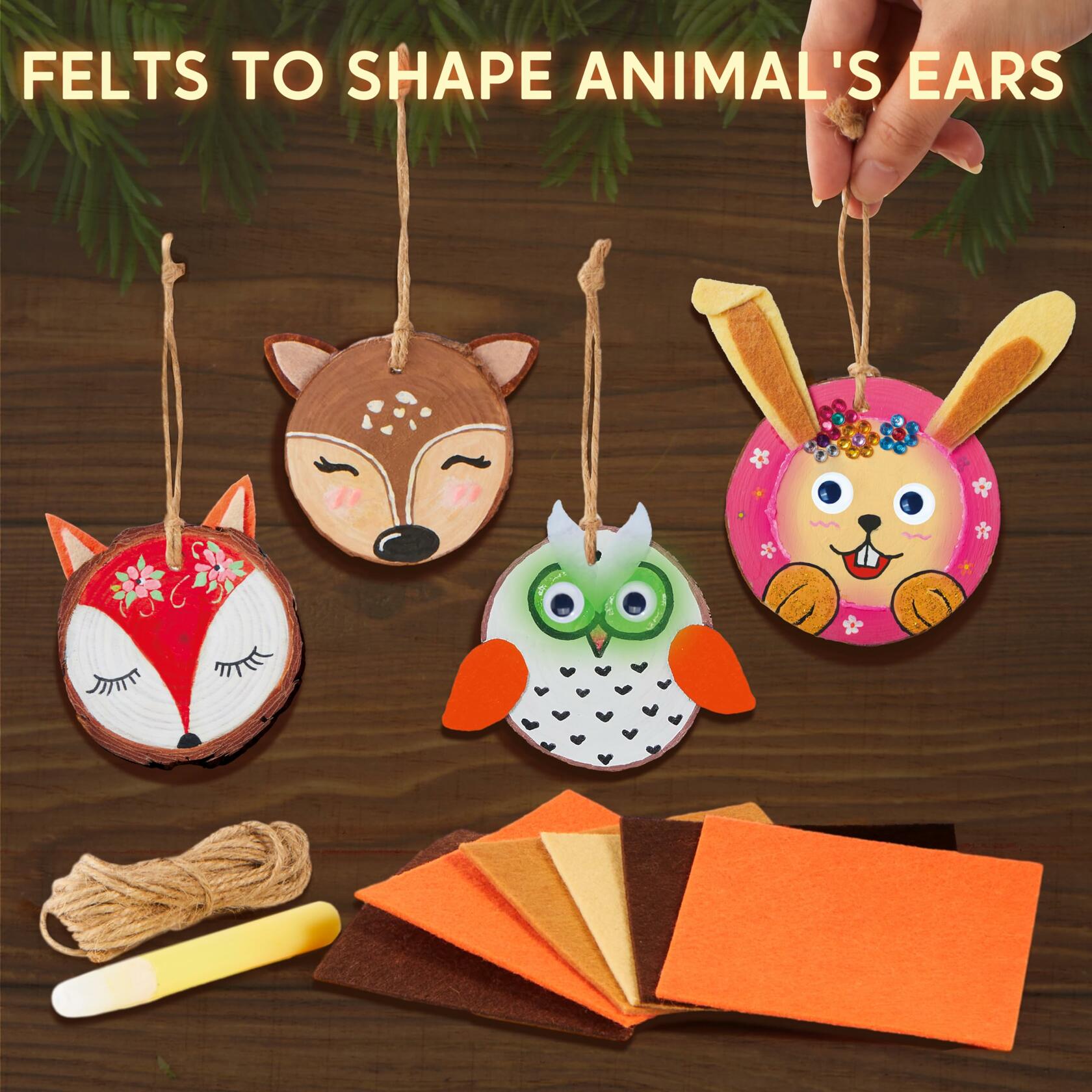 Klever Kits Glow-in-the-Dark Wooden Painting Craft Kit – Ages 6-12