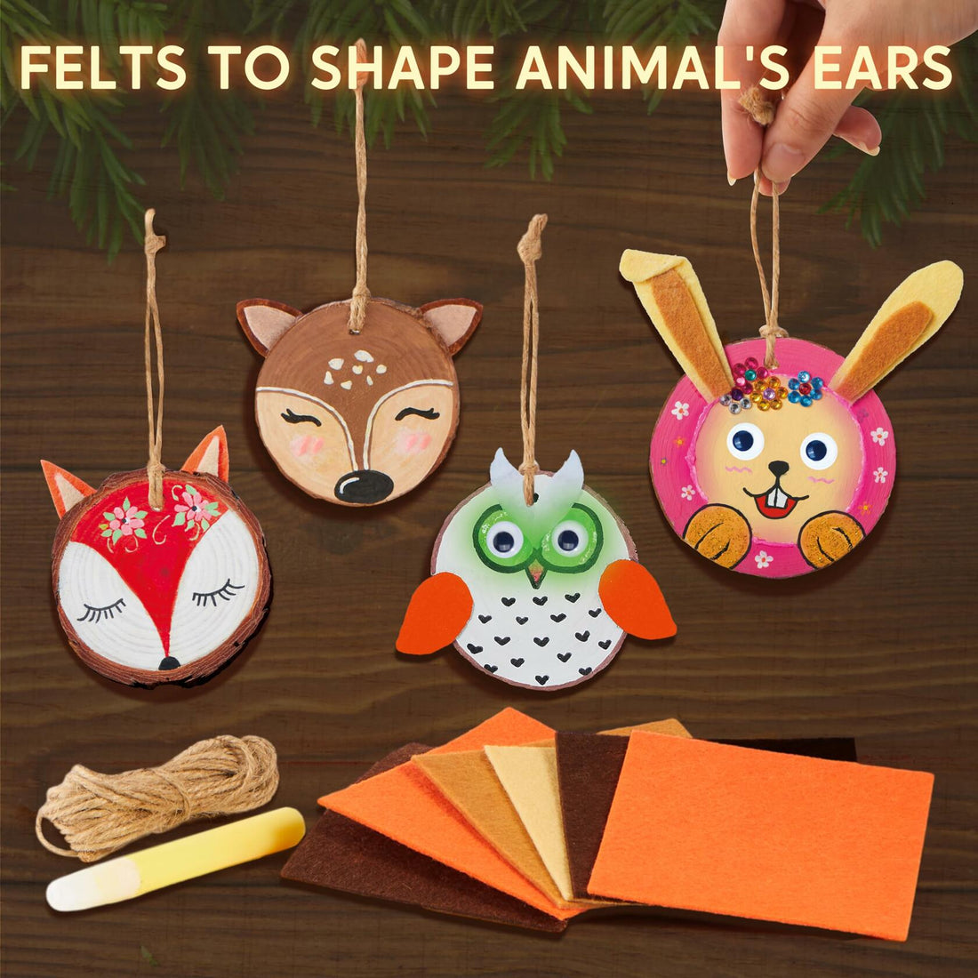 Klever Kits Glow-in-the-Dark Wooden Painting Craft Kit – Ages 6-12