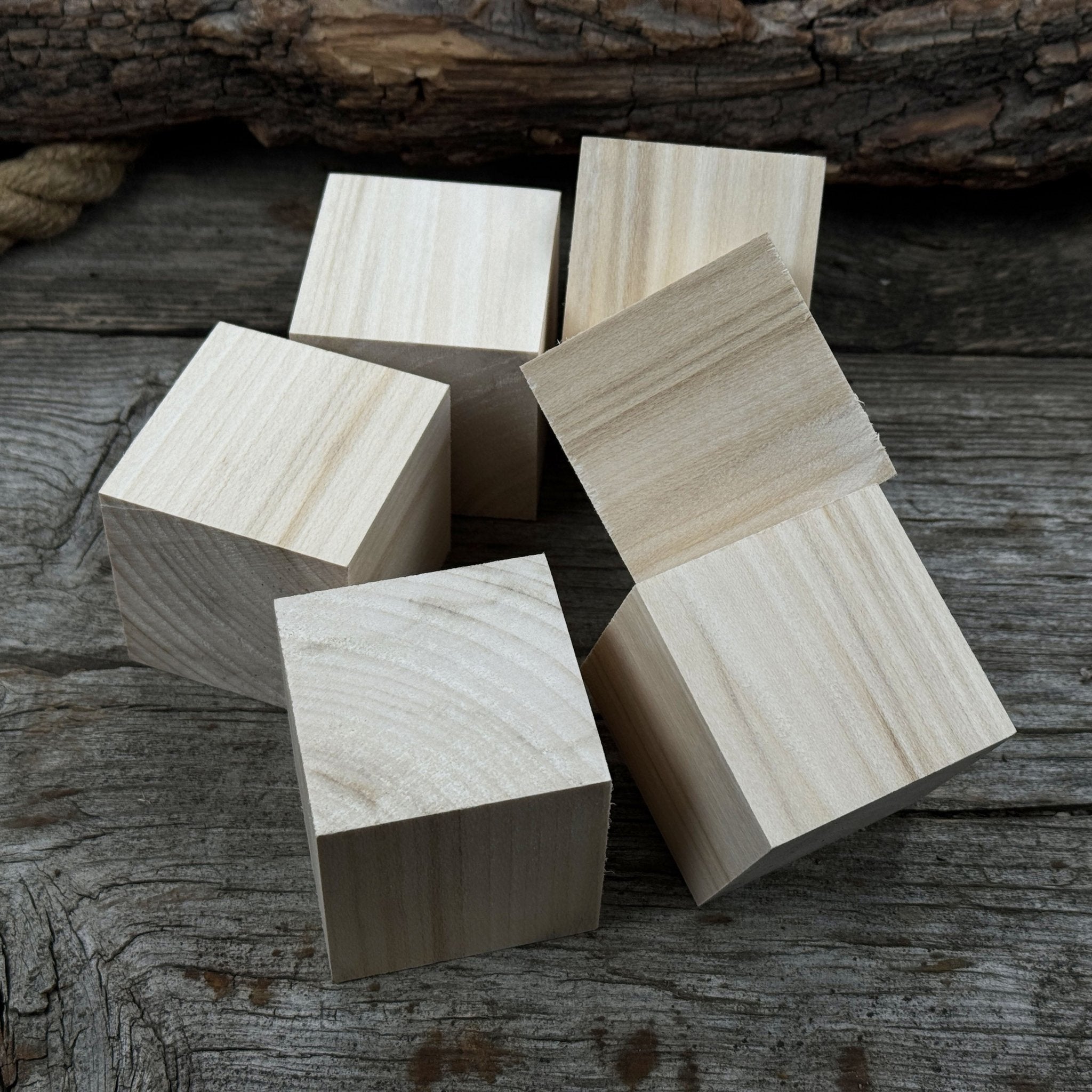 Set of 6 Linden Wood Carving Blanks