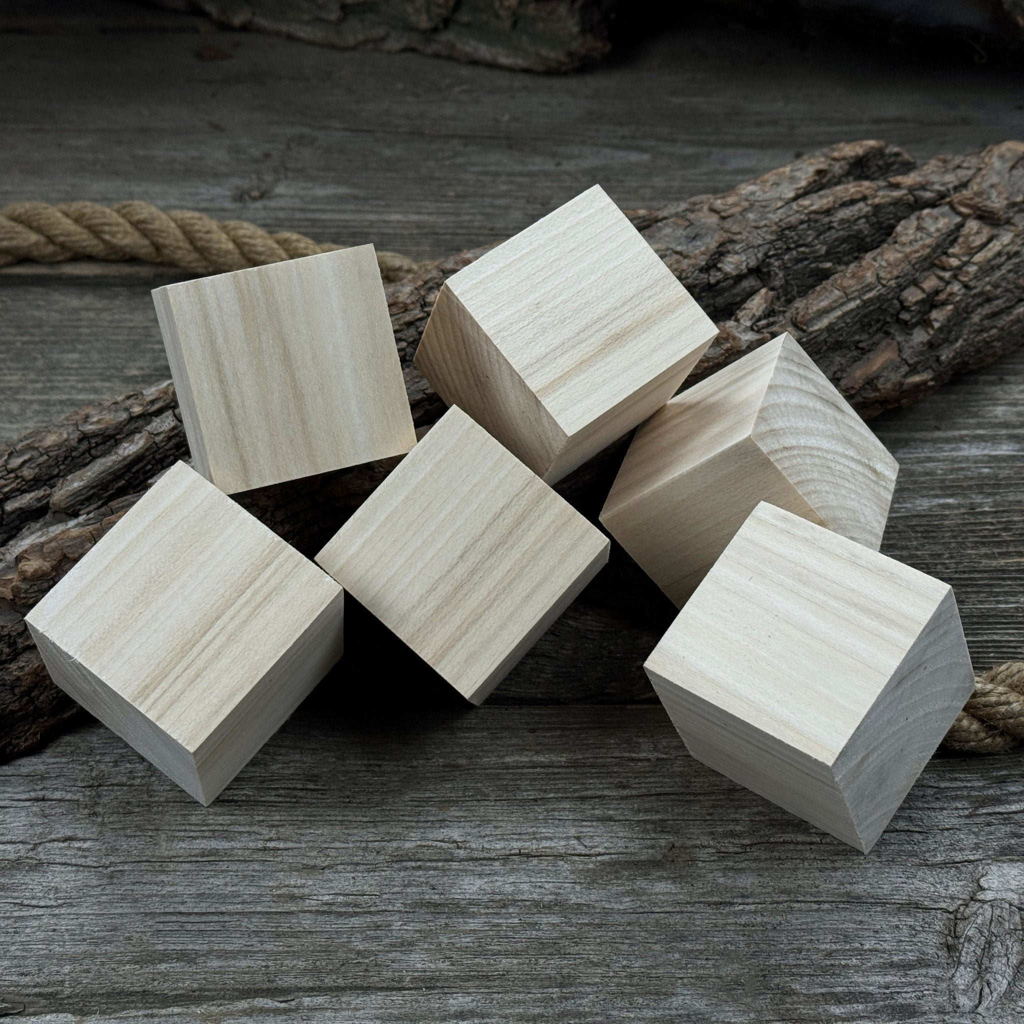 Set of 6 Linden Wood Carving Blanks